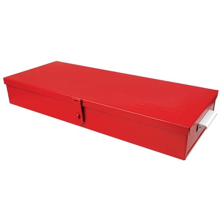 URREA Tool Box, Steel, Red, 24 in W x 9-1/4 in D 5696